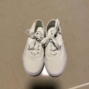 Girls White Vans 12
